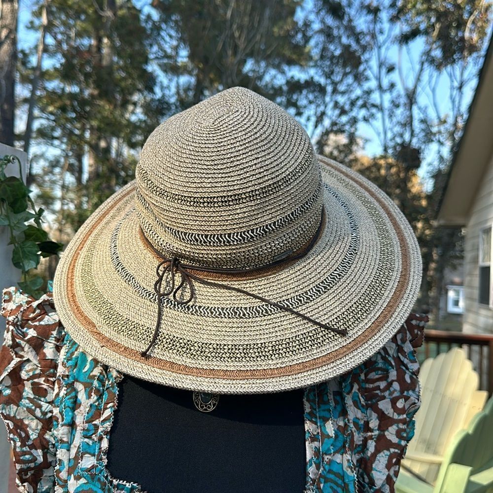 Karen Keith Straw Summer Hat Protection Boho  
Vacation